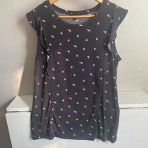 Gently used Banana Republic flutter sleeve top